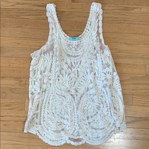 Vintage Sheer Lace Top